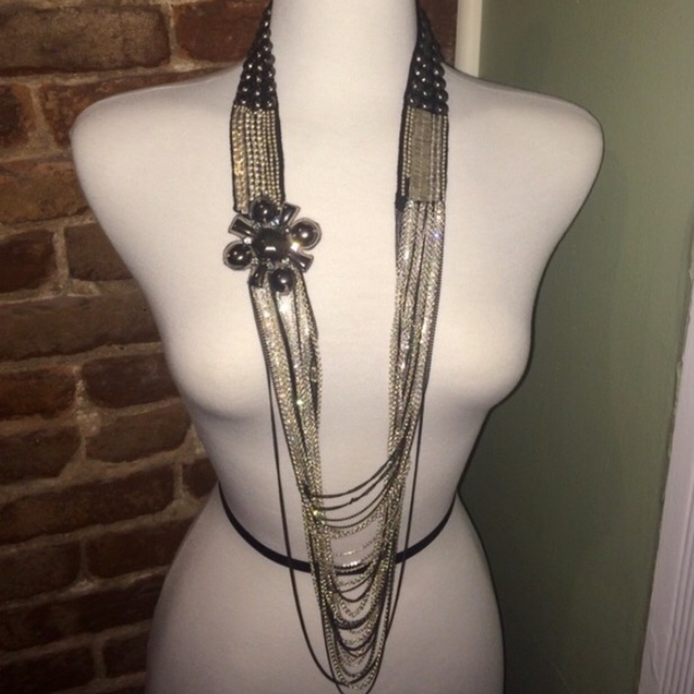 Stella & Dot | Limited Ed SILVER Gunmetal & Hematite⚔️Nolita Statement N… - Picture 11 of 13